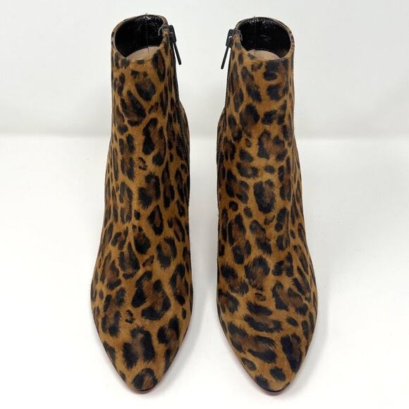 Christian Louboutin Eloise Suede Leopard Print Ankle Booties- Size 38 - Picture 2 of 10